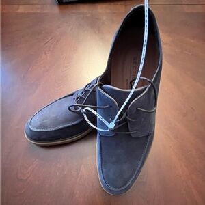 Men's Navy Suede Shoes NWT